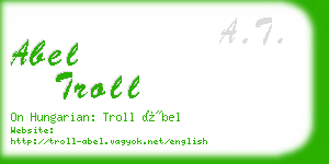 abel troll business card